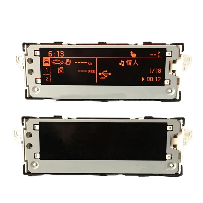 Schermo Rosso Per Auto Usb Dual-Zone Air Bluetooth Display 12 Pin Per Schermo Peugeot 307 407 408 Citroen C4 C5