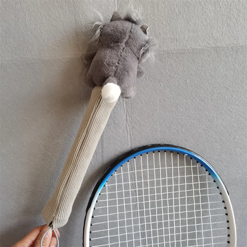 Animals Badminton Racket Handle Cover Plush Doll Grip Protectors Handcraft Gift