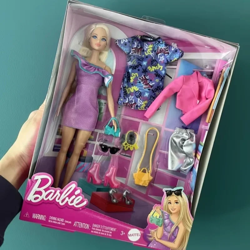 Hot Barbie Hyt61 Series Fashion Matching Charm Shining Fashion Gift Box Birthday Gift For Little Princess Dress Up Birthday Toys