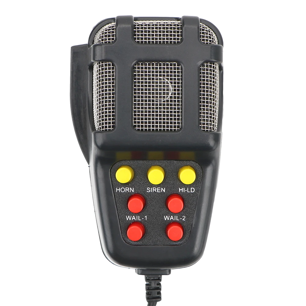 Mic Pa System Amplificatore Di Emergenza Altoparlanti Con Cappuccio Corno Per Auto Forte 12V 100W Allarme Di Avvertimento Per Auto Sirena Della Polizi
