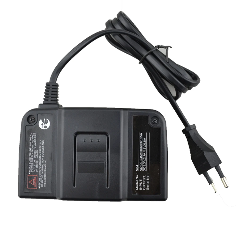 EU Plug AC Adapter Power Supply For N64 console