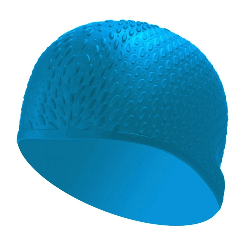 

Silicone Waterproof Swimming Caps Protect Ears Long Hair Sports Swim Pool Hat Swimming Cap Free Size For Men & Women