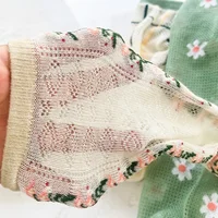 New Girls Baby Stacked Socks Summer Thin Breathable Mesh Korean Girl Kid Stockings Soft Cotton Children Printed Long Tube Socken 5