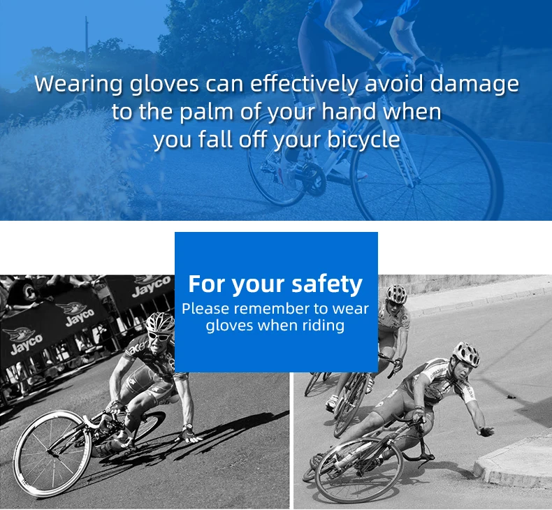 ROCKBROS Fahrradhandschuhe Herren Damen Sport MTB Straße Halb-/Vollfinger-Fahrradhandschuhe Atmungsaktiv Stoßfest Anti-Rutsch-Fahrradhandschuhe – Detail 2