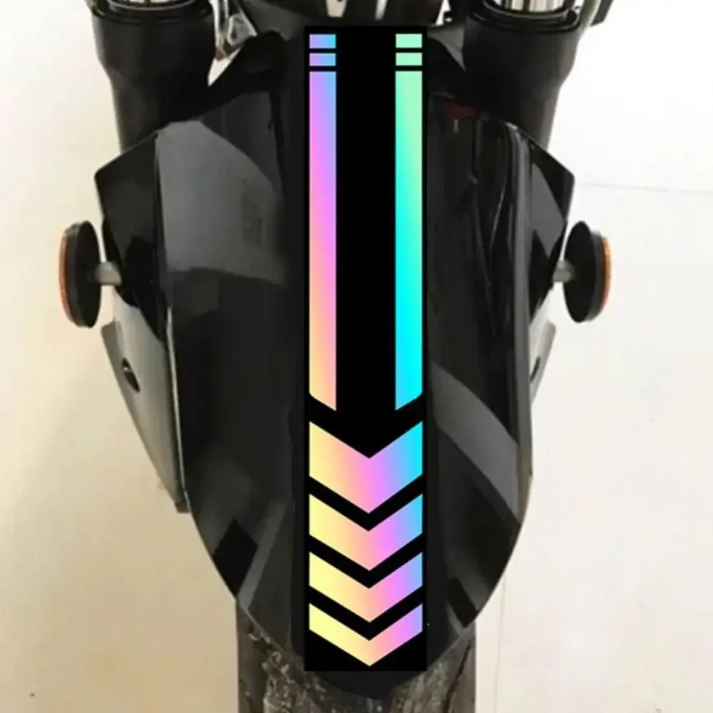 Motorcycle Reflective Stickers Car Motorbike Scooter Arrow Stripes Fender Decals Waterproof Warning Decoration for honda cbr1000rr cbr1000rr reflective motorcycle inner ring wheel sticker motorbike rim decals stripe decoration waterproof