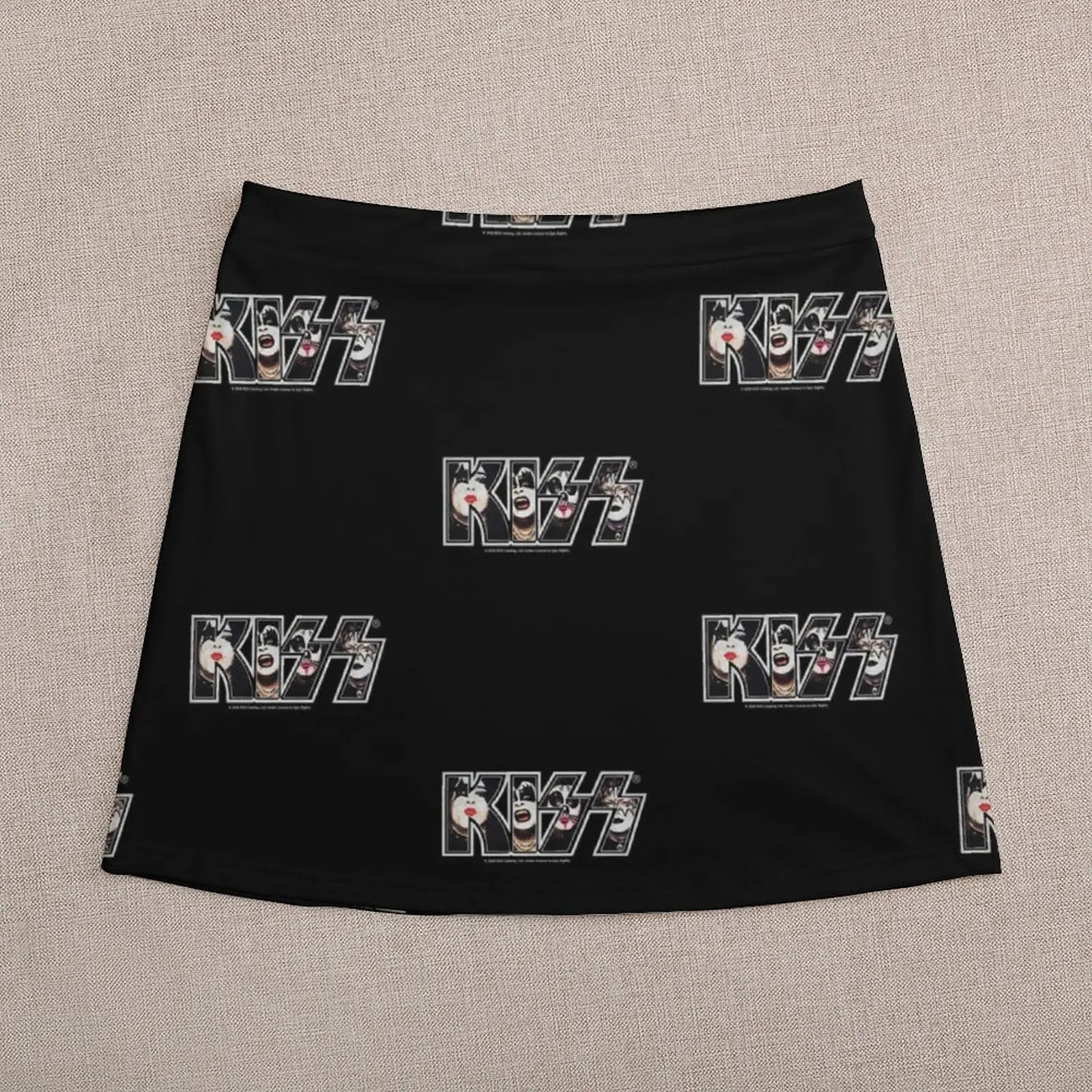 KISS the band logo with members in it Mini Skirt Skirt shorts Clothes for summer