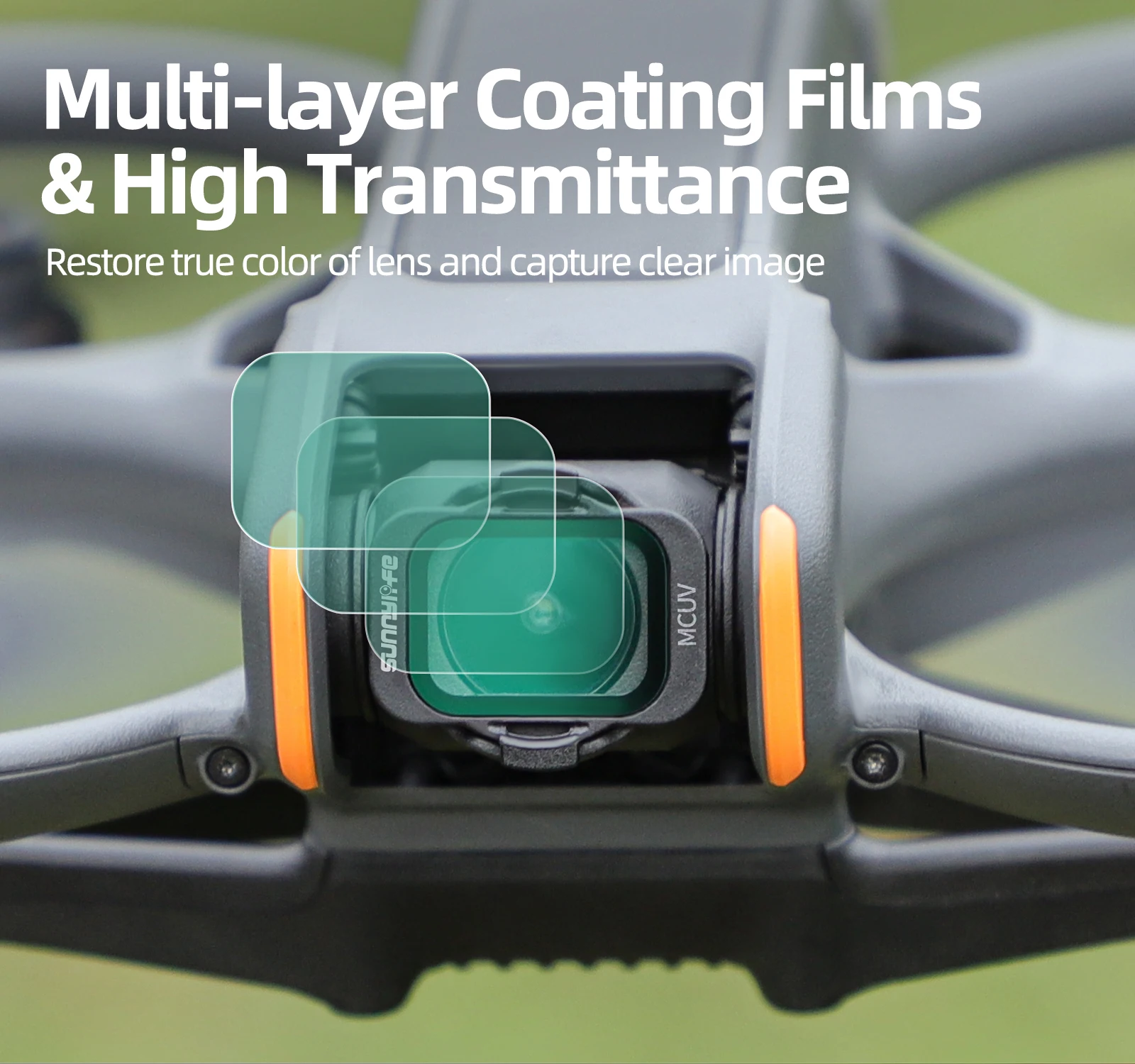 Description Picture 6 of itemLens Filter For DJI Avata 2 Gimbal Protector Camera Filters ND8 ND16 ND32 ND64 ND128 MCUV Kit for DJI Avata 2 Drone Accessories