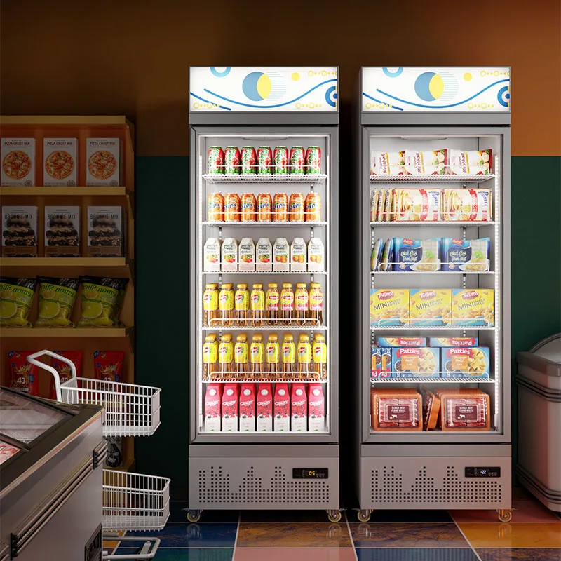 Supermarket Refrigerator Showcase Display Cooler Portable Instant Beverage Chillers - Image 3