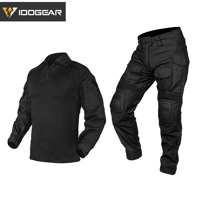 Traje Uniforme militar de combate táctico con coderas pantalones Táctico  con Protecciones – Tienda Online