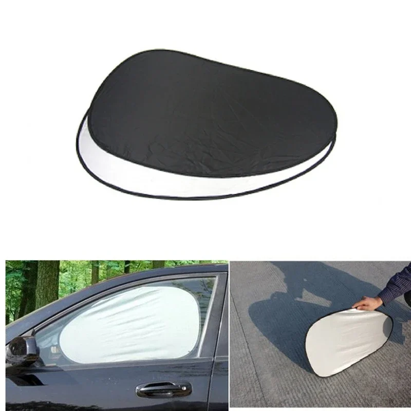 

MotoLovee Auto Side Window Sun Shade Car Windshield Foil Solar Protection Visor Cover Block Sunshade Foldable Cover 2Pieces/pair