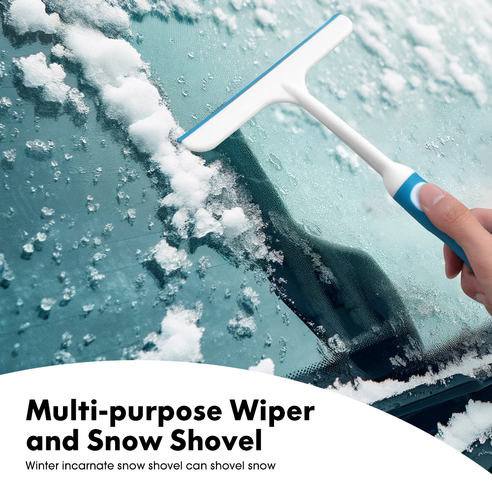 Car Scraper Window Cleaning Wiper Muitifunctional Glass Brush Silicone Squeegee for Car Household Cleaning Tools