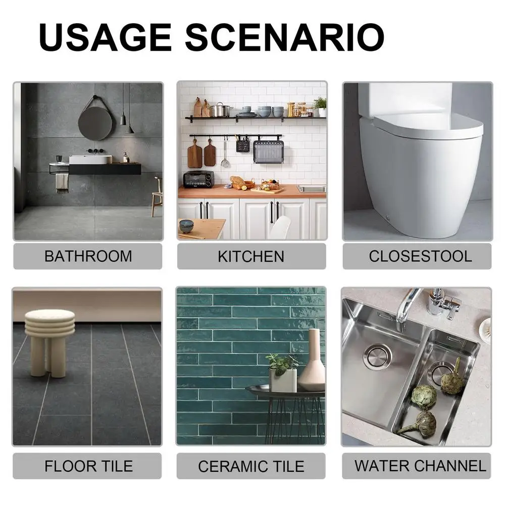 Description Picture 5 of itemGrout Sealers For Shower Tile 100g White Tile Sealers Grout Sealant Scraper Included Tile Interval Repairing Supplies For