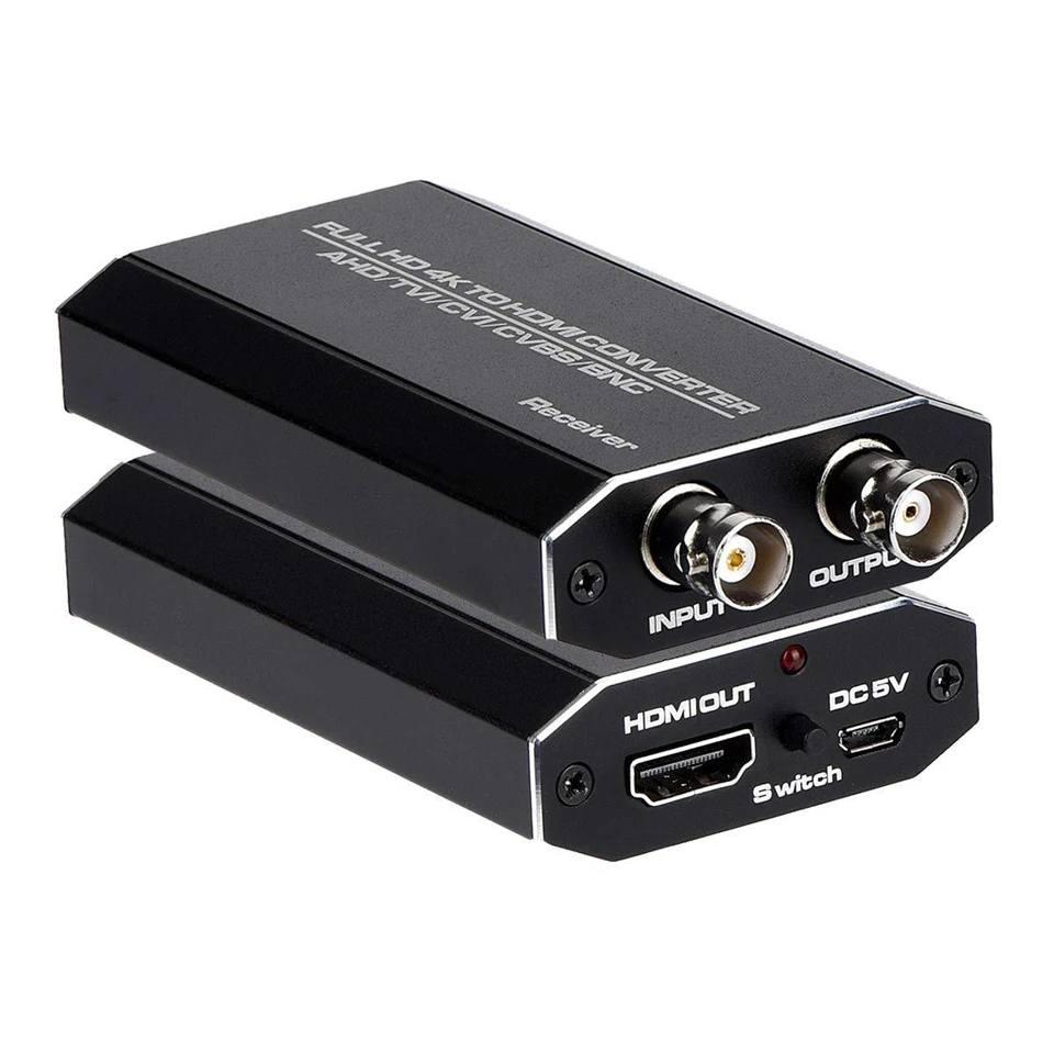 Vista frontal del convertidor de AHD a HDMI