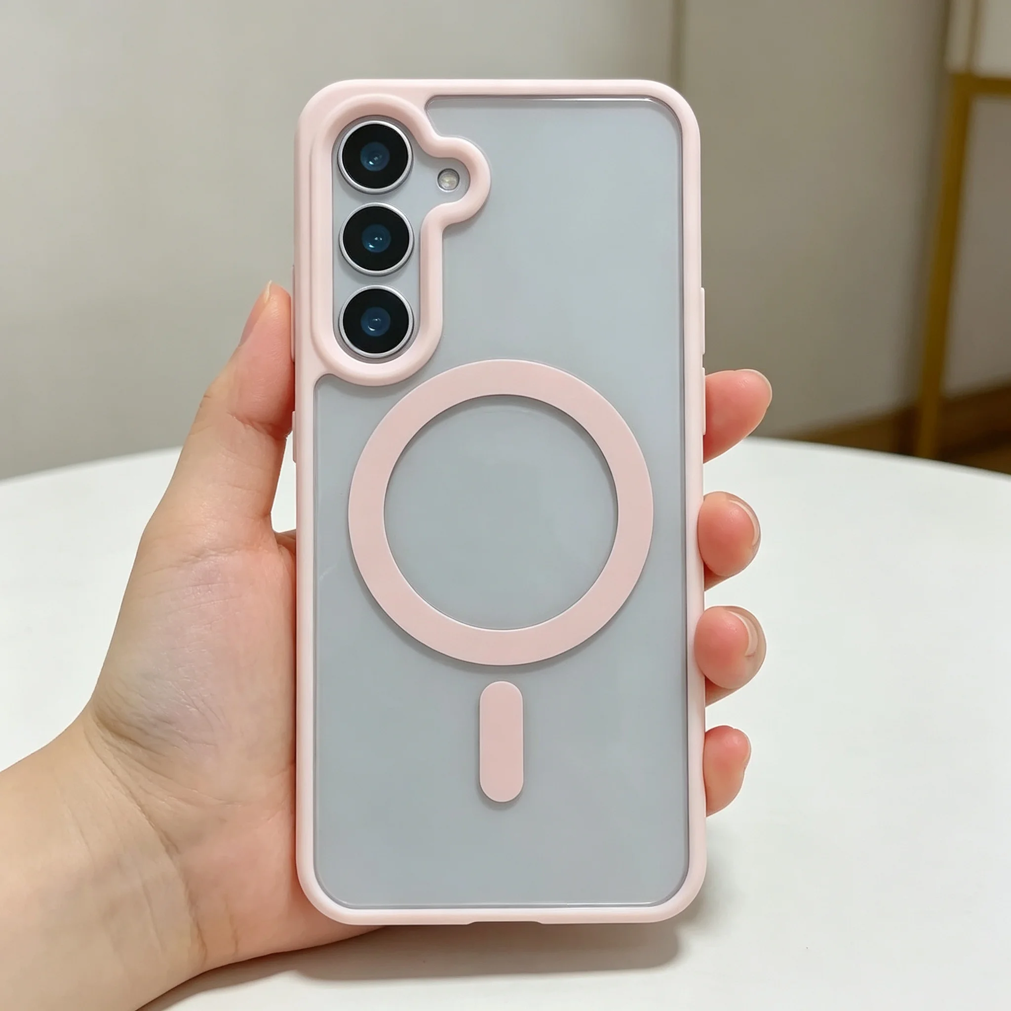 Magnetic Charge Transparent Acrylic Phone Case with MagSafe Compatibility