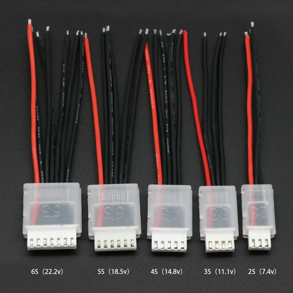 20pcs/lot 2S 3S 4S 5S 6S JST-XH Balanced head protection Balance Plug Savers AB Clip for Rc Lipo Battery