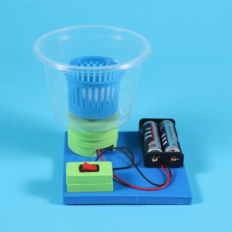 STEM 3D 조립식 어린이 교육용 전기 회전 건조기 조립 물리 과학 원심분리 실험 기술 제작