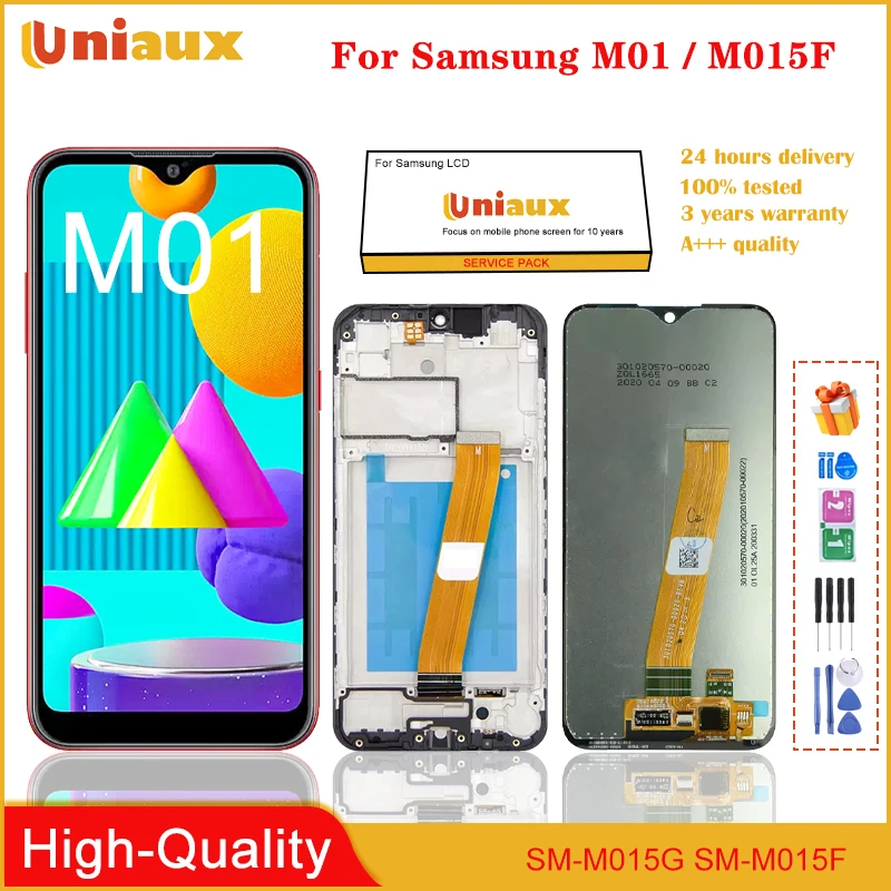 

5.7" Original For Samsung Galaxy M01 LCD Display Screen Replacement With Frame Digitizer Assembly Replacement For SM-M015F/DS