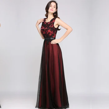 فستان نسائي أنيق للحفلات المسائية ، فساتين حفلة موسيقية ، دانتيل بلا أكمام ، تول زهري ، خط ، طويل طويل ، أم العروس ، 3