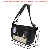 Y2K Japanese Harajuku School Bags for Teenage Girls New 2024 Transparent Itabag Crossbody Bag DIY Badges Display Plate Ita Bag - Image 6
