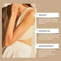 Gommage corporel au café et à la noix de coco, exfoliant doux pour les peaux mortes, hydratant et nettoyant 2