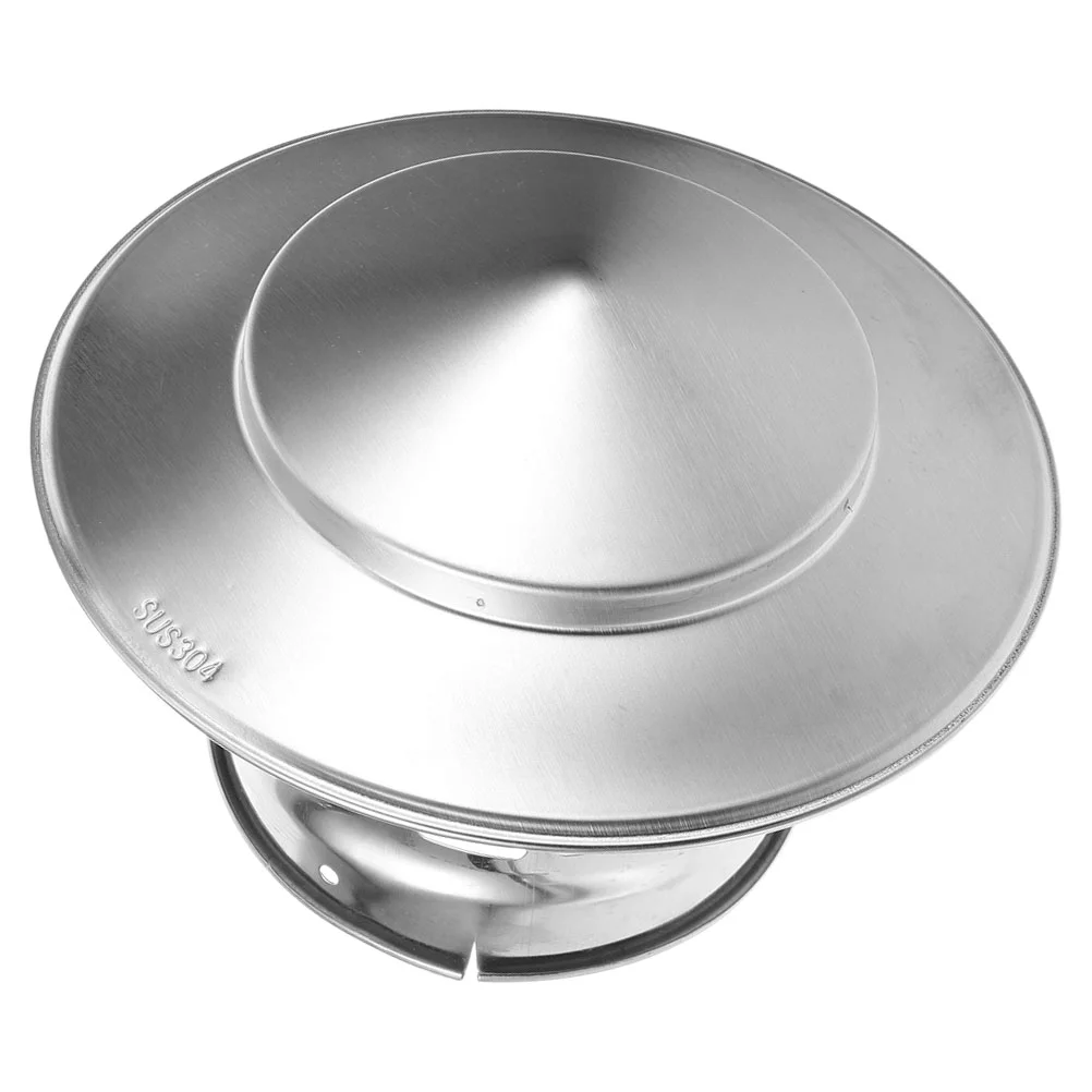 

Chimney Cap Rain Cover Stainless Steel Windproof Cap Rain Hat Protector Cap Chimney Part