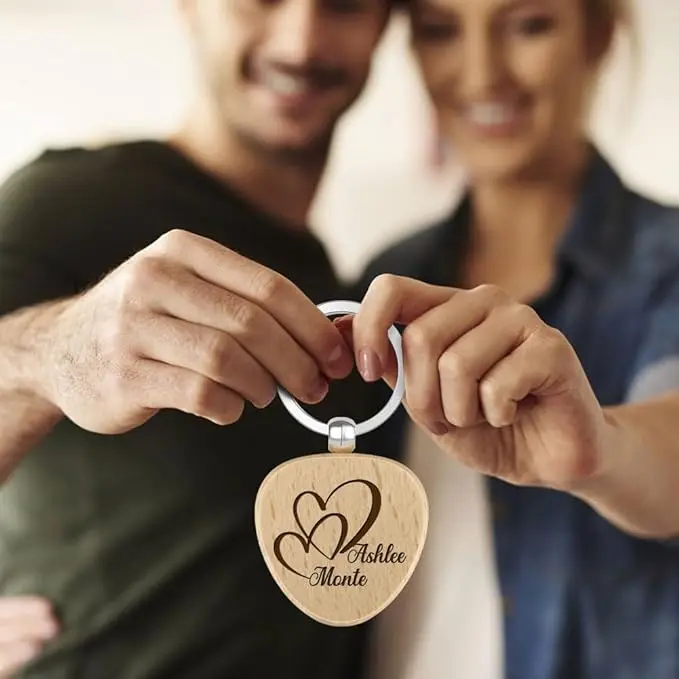Personalized Wooden Keychain