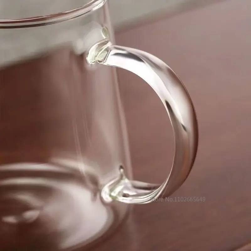 300/450/600ml Glass Pitcher Milk Pitcher Mini Glass Transparent Coffee Tea Milk Pourer Creamer Pot glass pitcher