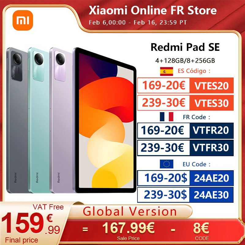 Versione Globale Redmi Pad Se Tablet 11 Pollici Fhd 90Hz Display Snapdragon 680 Piattaforma Mobile 8000Mah Batteria Xiaomi