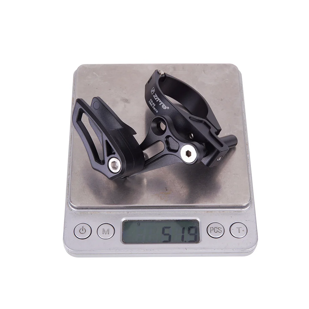 Bicycle Chain Guide ZTTO CG02 MTB Bicycle Chain Guide Drop Catcher 31.8 34.9 Clamp Mount Adjustable For Mountain Gravel Bike Single Disc 1X System