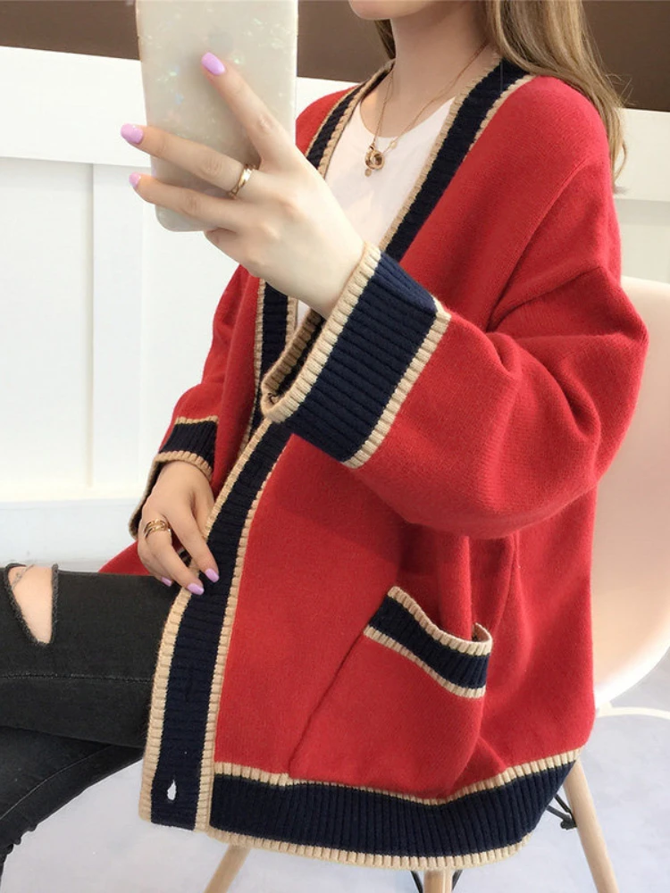 Women's Cardigan Knitted Korean Fashion 