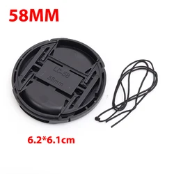 Universal DSLR Camera Lens Protection Cover - Front Lens Cap Protector - 3PCS (58mm)