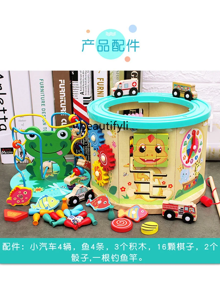 Hexahedron around beads educational toys hexahedron octahedron baby early education