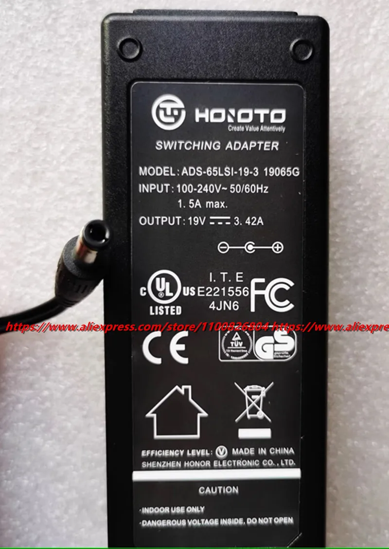 HOIOTO 65W 19V 3.42A AC DC Adapter Charger for Fujikura 26S 27S