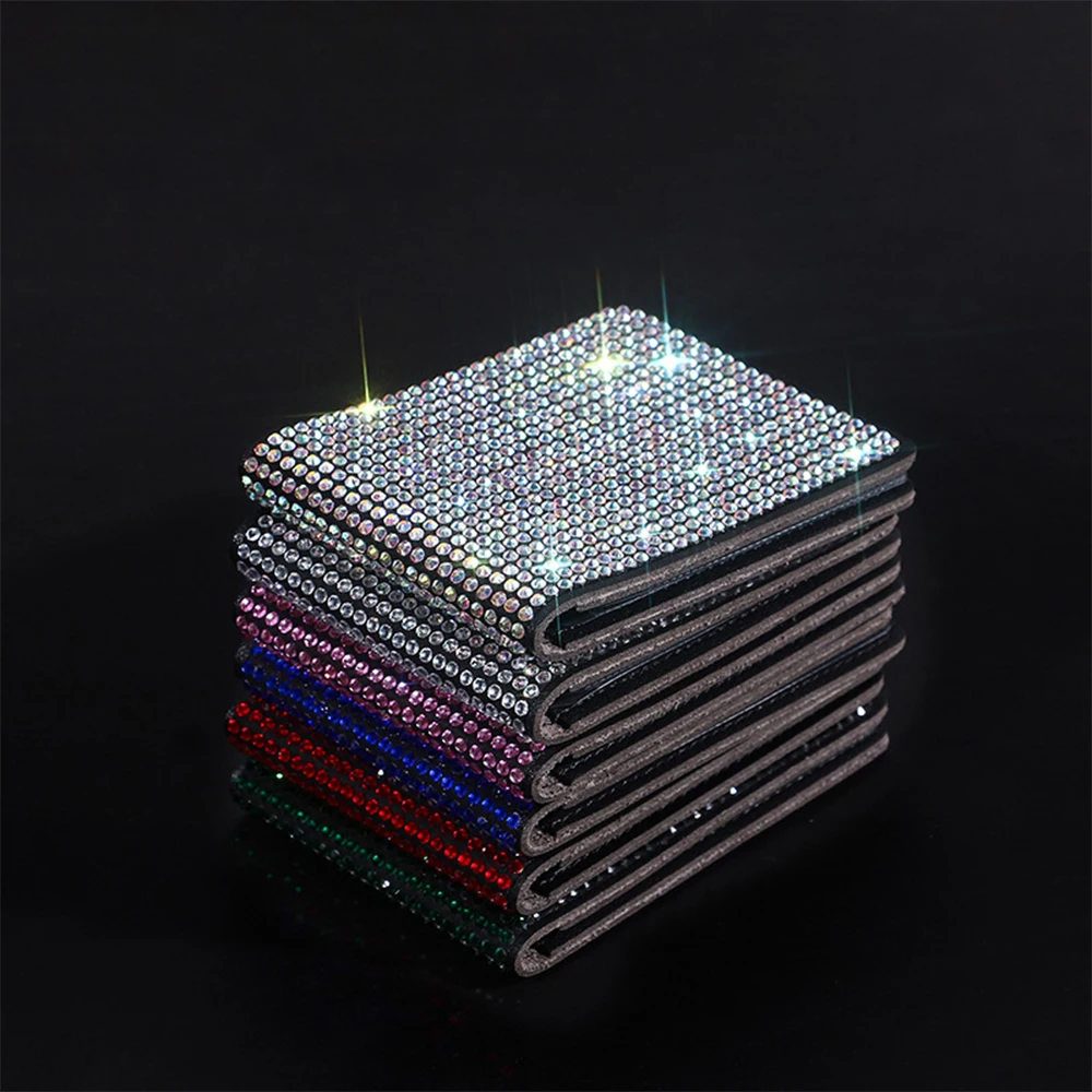 

Selling 2022 Diamond Car Driver License Holder PU Cover For Car Driving Documents Business Holder Car Bling Accessories