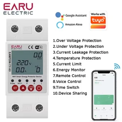 Smart WiFi Circuit Breaker with Energy Metering and Protection Features