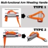 Arm Wrestling Exercise Fat Handle Φ3in Thick Wrist Rolling Grip Wrist and Forearm Exerciser Multi Spinner Workout Handle 5