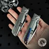CRETACE KNIVES DUKE SERIES N690 FOLDING BLADE TC4 TITANIUM KNIFE High End Collection EDC Self Defense Folding Blade Pocketknife 1
