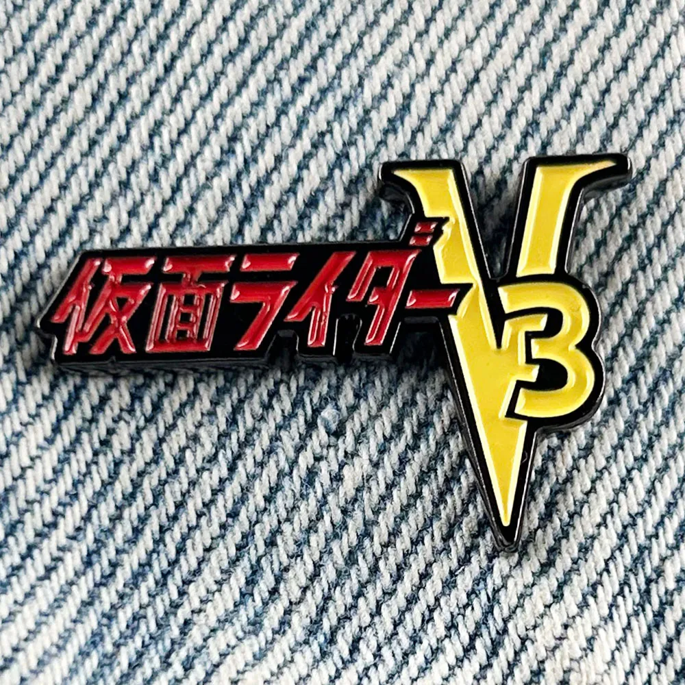 Kamen Rider V3 Logo Enamel Pin Japanese Classic Anime Peripheral Badge 70s  Vintage Jewelry Childhood Gift Fans Souvenirs - AliExpress, image size:1000x1000