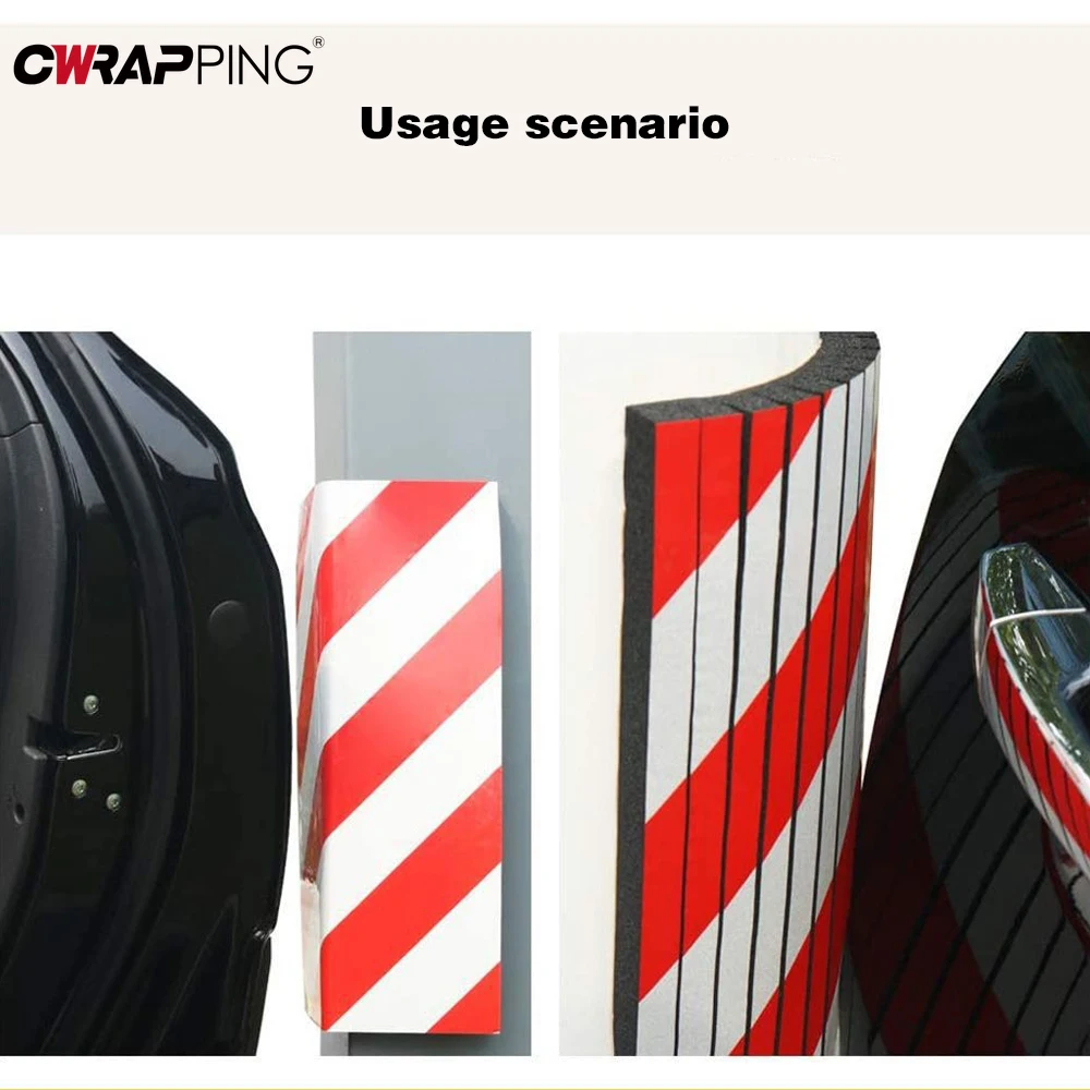 Car Stickers Car Door Stickers Car Reflective Stickers Car Door Protector Car Door Anti Collision Strip Bumper Corner Protector Car Door Edge Protector Car Bumper Protector Car Bumper Sticker Car Door Rubber Protector 2PCS Car Door Bumper Protection Exterior Anti Adhesive Parking Garage Protector Scratch Adhesive Warning Sign