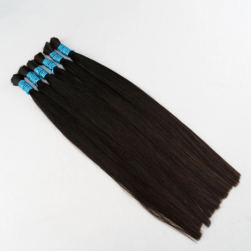 Straight Human Braiding Hair Bulk No Weft Vietnam Remy Human Hair Straight Bundles 100g Natural Braiding Extensions