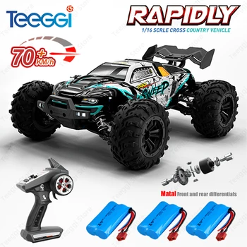 Teeggi 1:16 PRO RC Car 70km/h 4WD Off-Road Drift Truck with LED Lights 1