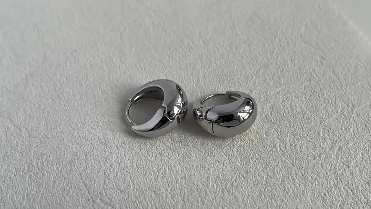 Aroncent Orecchini A Cerchio In Argento 925 - Eleganti E Semplici Per Donne - Gioielli Senza Tempo