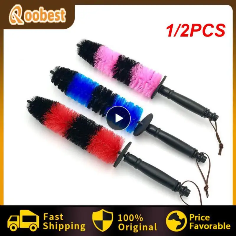 

1/2PCS Multifunction Wheel Wash Brush Car Truck Motor Engine Grille Wheel Wash Brush Tire Rim Cleaning Tool 17 Inch Long Easy