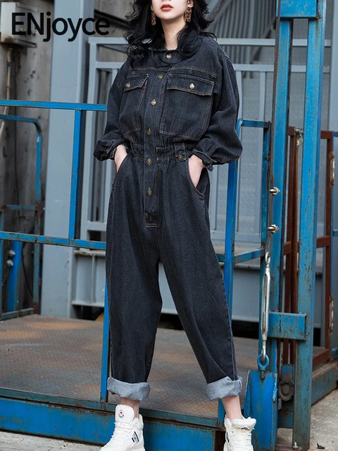 Women's Long Sleeve Denim Jumpsuit … curated on LTK