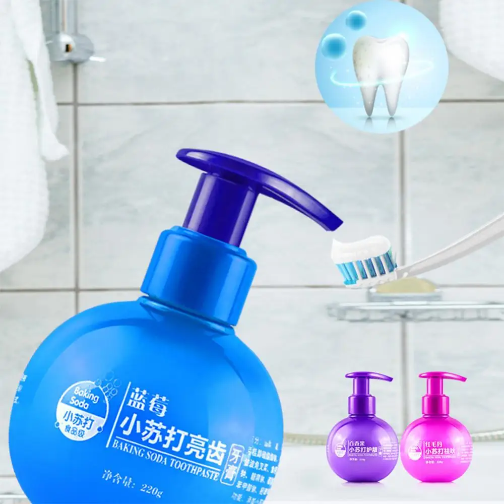 Blueberry Passion Fruit Rambutan Flavor Press Type Soda Toothpaste Teeth Care Household Merchandises/Cleaning Chemicals