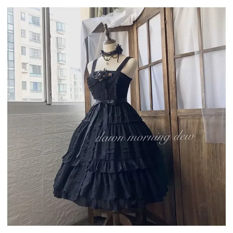 Rose Girl Classic Lolita JSK Button Dress Dawn and Morning Dew