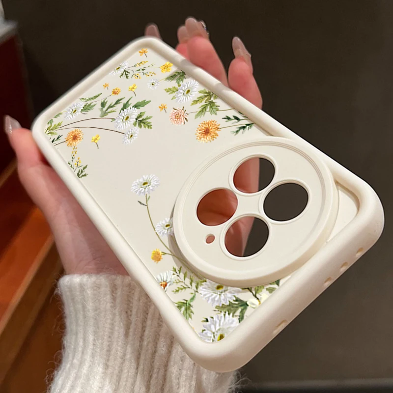Floral Pattern Soft TPU Shockproof Silicone Phone Case