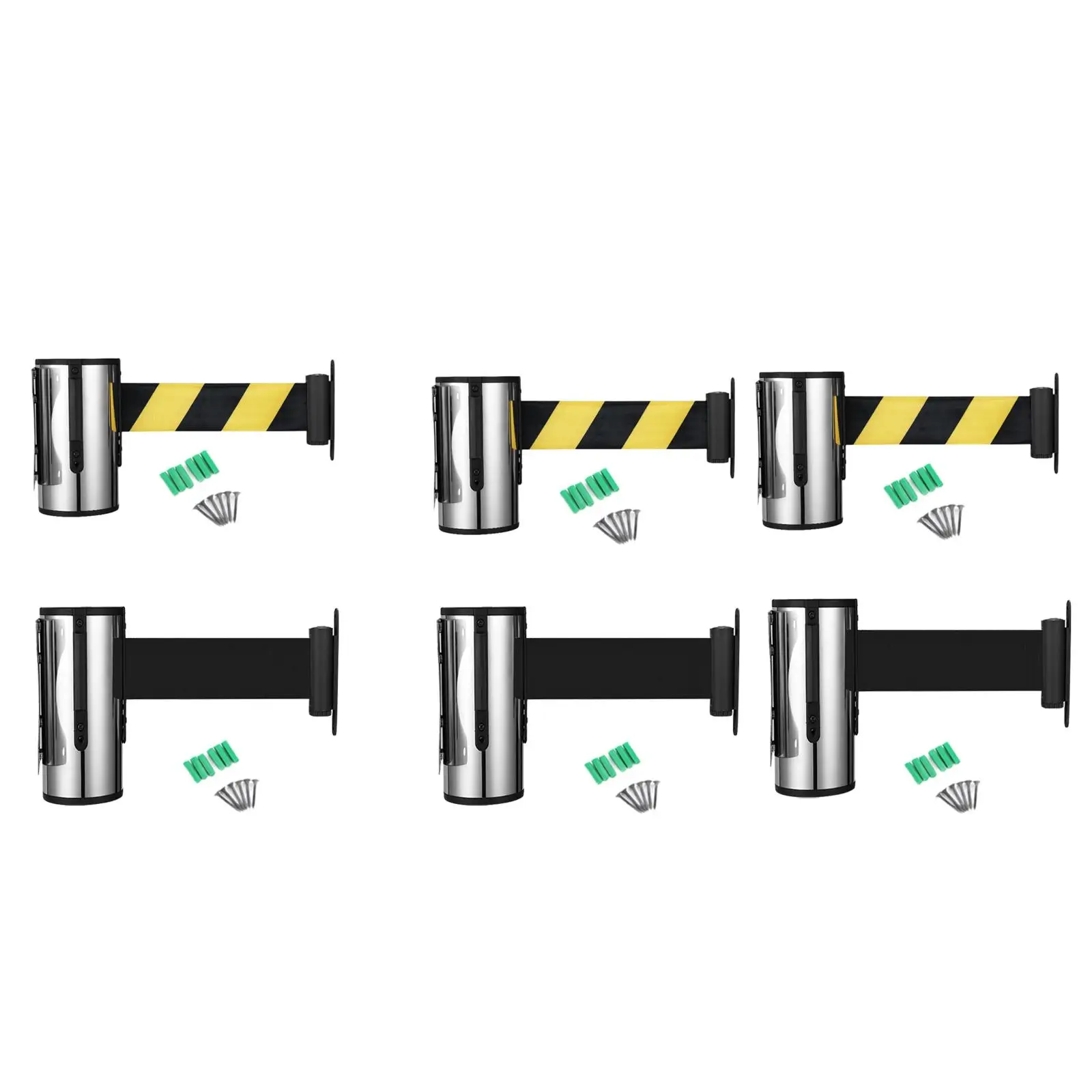Wall Mount Retractable Belt Barrier Crowd Control Wall Barrier Multifunctional for Office