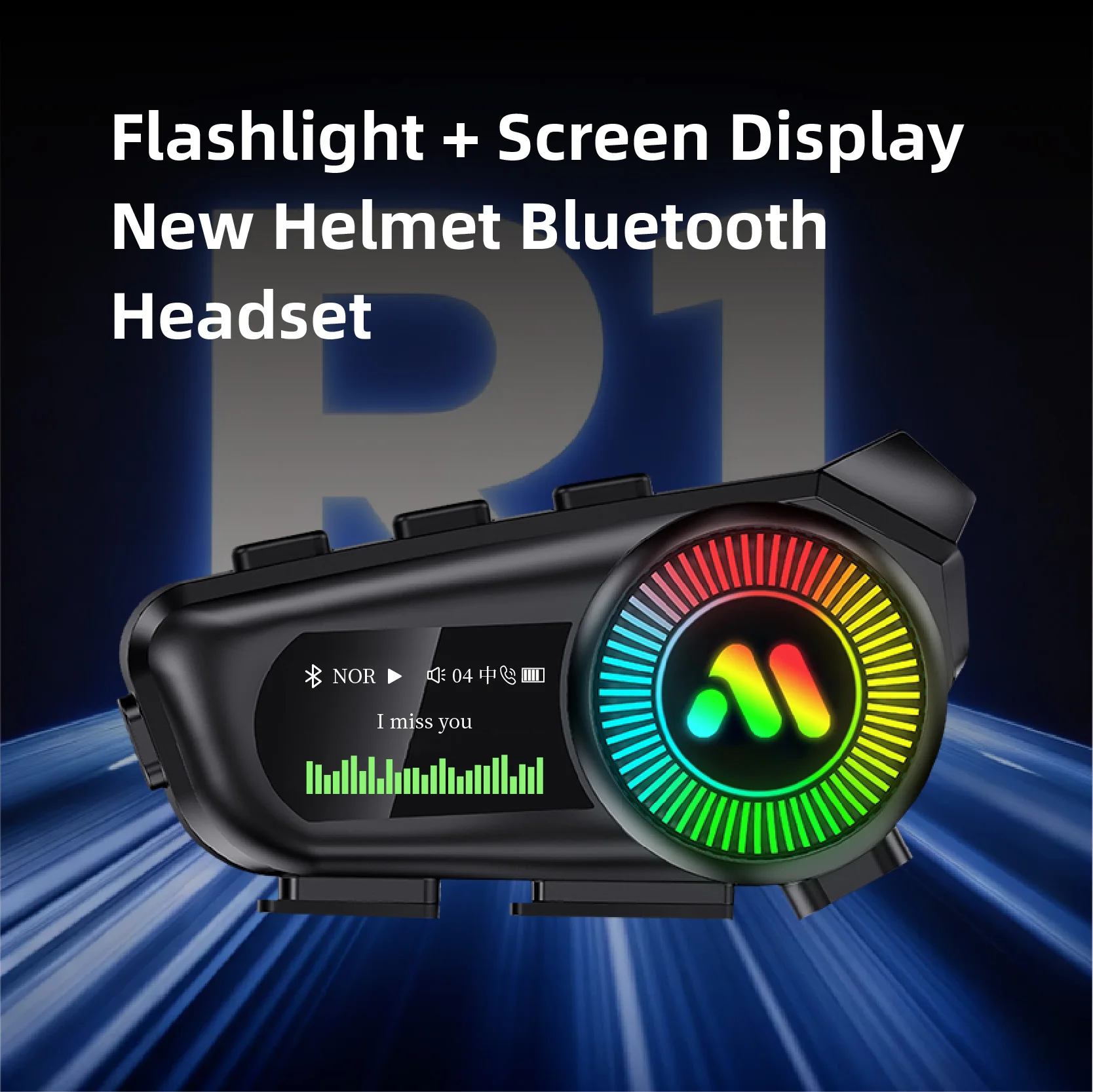Motorcycle Helmet Headsets Wireless Bluetooth 6.0