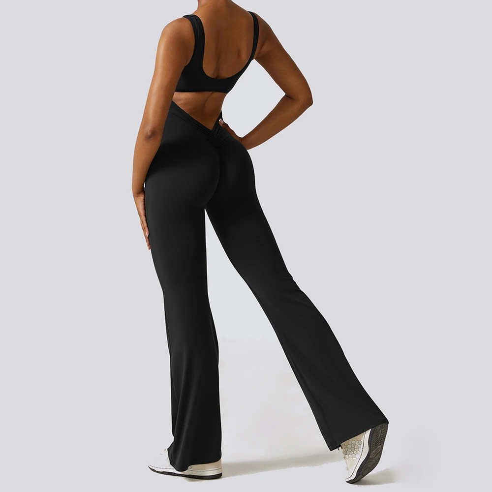 

Vnazvnasi yoga jumpsuit Backless sexy casual sports onesie Women Gym Set Sport Suits for Fitness Push Up Bodysuit Workout